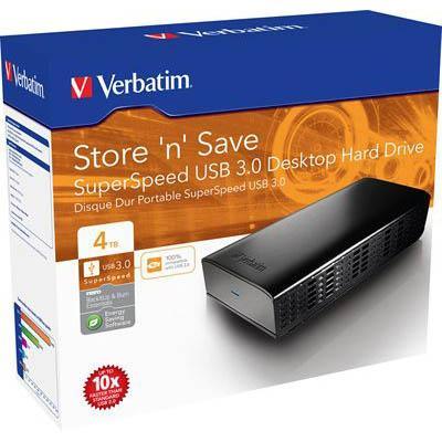 Verbatim 47685 Stor-N-Save 3.5 Desktop Hard Drive 4Tb 47685 - SuperOffice