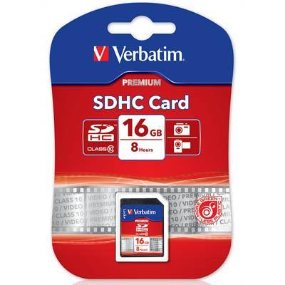 Verbatim Class 10 Sdhc Memory Card 16Gb 43962 - SuperOffice