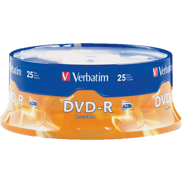 Verbatim DVD-R 16X 4.7GB Spindle Pack 25 CD Discs 95058 - SuperOffice