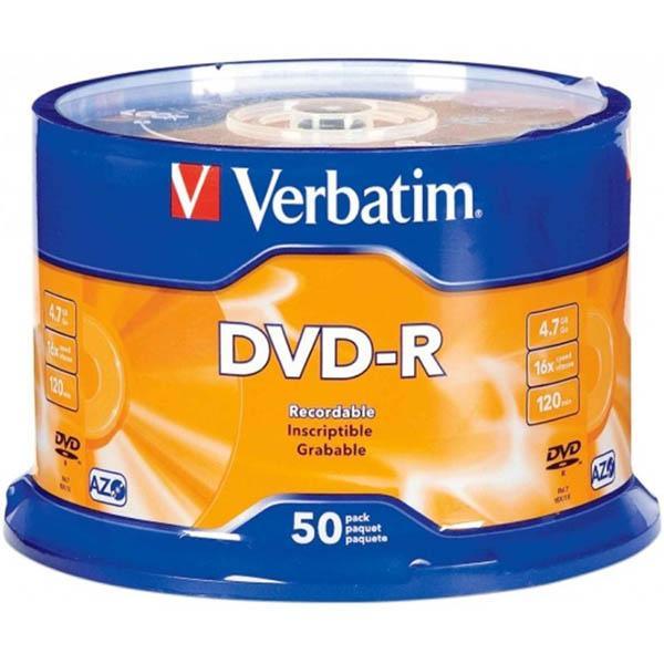 Verbatim Dvd-R 4.7Gb 16X Spindle Pack 50 95101 - SuperOffice