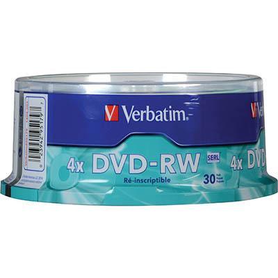 Verbatim Dvd-Rw 4.7Gb 2X Spindle Pack 30 95179 - SuperOffice
