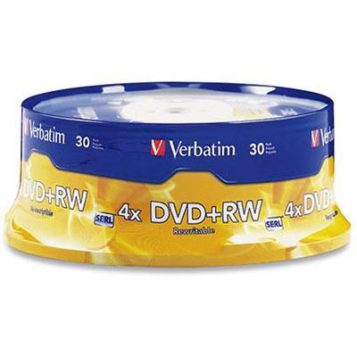 Verbatim Dvd+Rw 4.7Gb 4X Rewritable Spindle Pack 30 94834 - SuperOffice