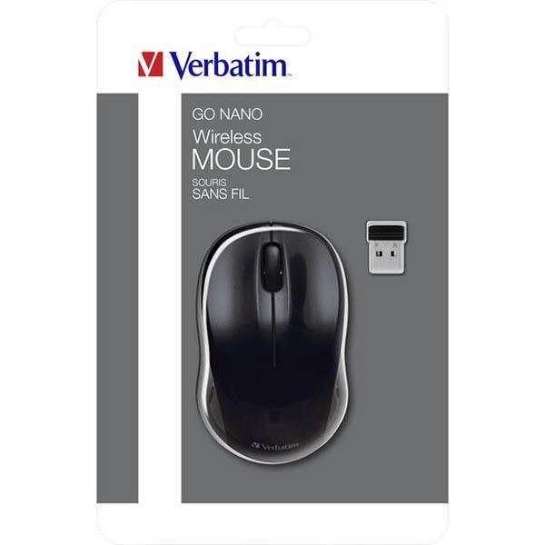Verbatim Go Nano Wireless Mouse Black 49042 - SuperOffice