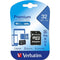Verbatim Micro SD SDHC Memory Card With Adaptor 32GB Class 10 44083 - SuperOffice