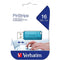 Verbatim Store-N-Go Pinstripe Usb Flash Drive 2.0 16Gb Blue 49068A - SuperOffice