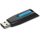 Verbatim Store N Go V3 3.0 Retractable USB Stick Drive Blue 16GB High Speed 49176A (Blue) - SuperOffice