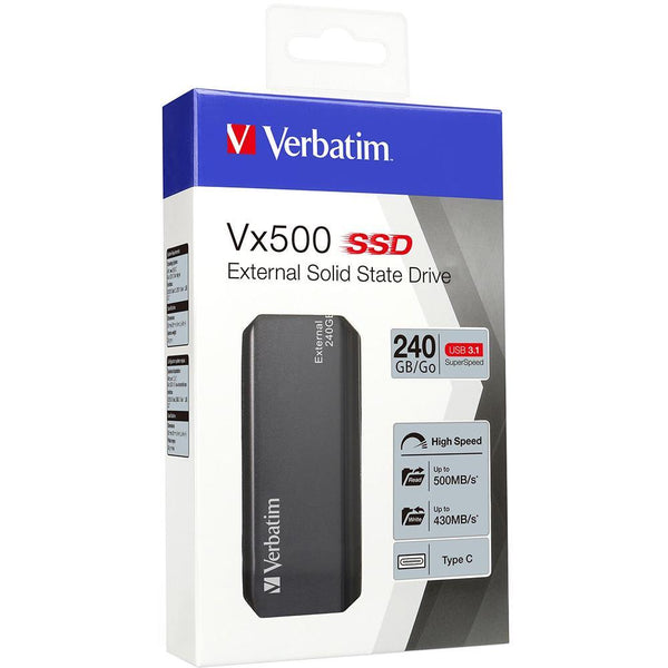 Verbatim Vx500 Ssd External Solid State Drive 240Gb 47442 - SuperOffice