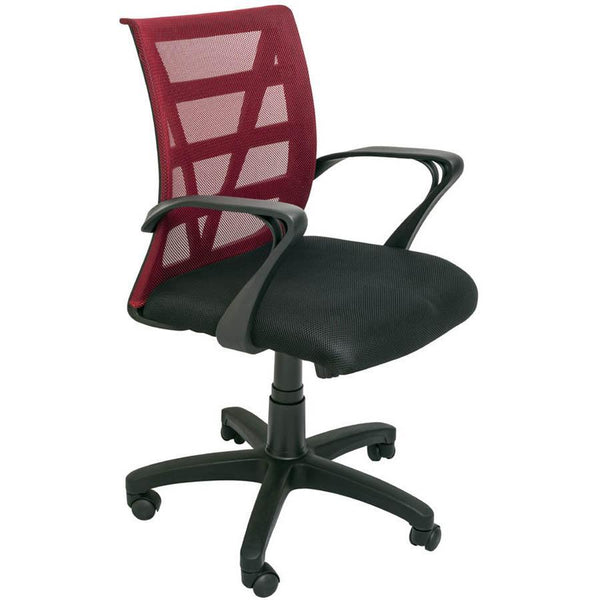 Vienna Mesh Chair Medium Back Red VIENNARM - SuperOffice