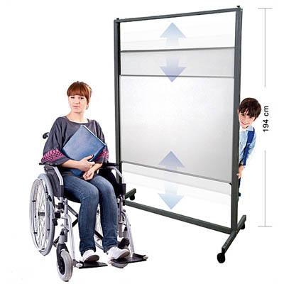 Visionchart Aspire Mobile Double Sided Vertical Whiteboard 1950 X 1280Mm SMW800 - SuperOffice