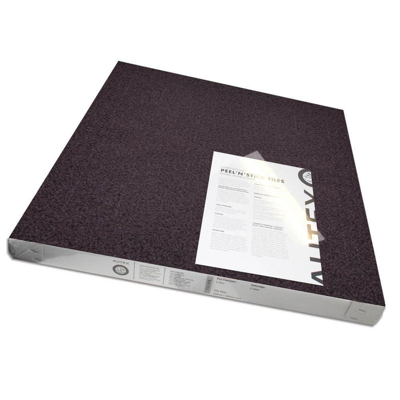 Visionchart Autex Acoustic Fabric Peel N Stick Tiles 600 X 600Mm Cinder Pack 6 QSTCIN - SuperOffice