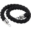 Visionchart Barrier Rope Velour Chrome Ends 1.5M Black VQ2321B - SuperOffice