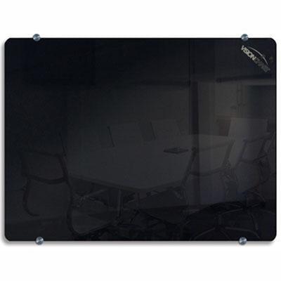 Visionchart Clarion Glassboard 900 X 600Mm Black VGC9060-B - SuperOffice