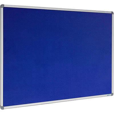 Visionchart Corporate Felt Pinboard Aluminium Frame 1200 X 900Mm Royal Blue VF1290D - SuperOffice