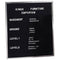 Visionchart Executive Letterboard 1200 X 1200Mm EXLB1212 - SuperOffice