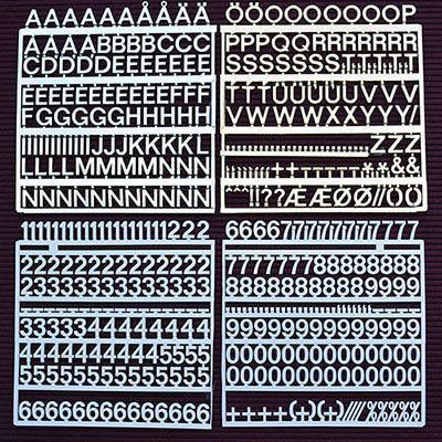 Visionchart Executive Letters And Numbers System 28Mm White Number Pack 154 EXNPW4 - SuperOffice