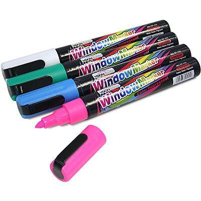 Visionchart Glassboard Marker Bullet Fluoro Assorted Pack 4 EBBP - SuperOffice