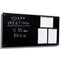 Visionchart Lumiere Magnetic Glassboard With Pen Tray 1200 X 600Mm Black VGB1260-B - SuperOffice
