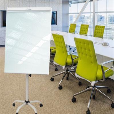 Visionchart Magnetic Glassboard Flipchart Stand 960 X 700Mm VGF800 - SuperOffice