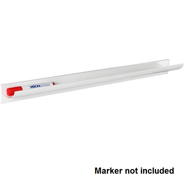 Visionchart Magnetic Glassboard Perspex Pen Tray 50cm GBTRAY-PLASTIC - SuperOffice