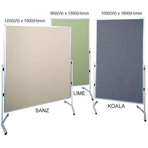 Visionchart Modulo Mobile Pinboard Double Sided 1500 X 1200Mm Sanz MPB1512A-2 - SuperOffice