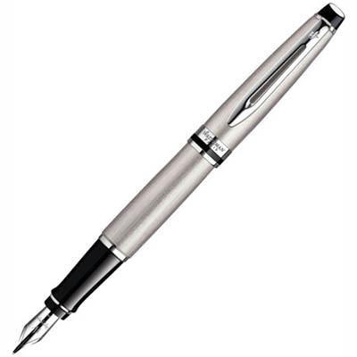 Waterman Expert Fountain Pen Stainless Steel Chrome Trim AP013566P - SuperOffice
