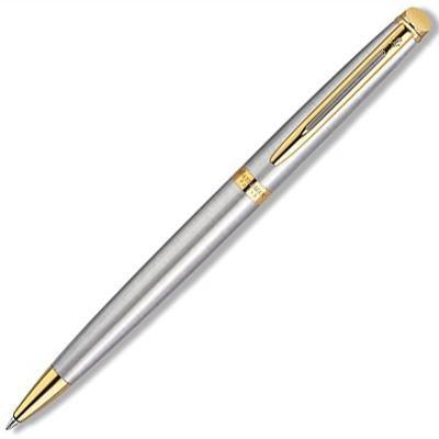 Waterman Expert Rollerball Pen Stainless Steel Gold Trim AP013563 - SuperOffice