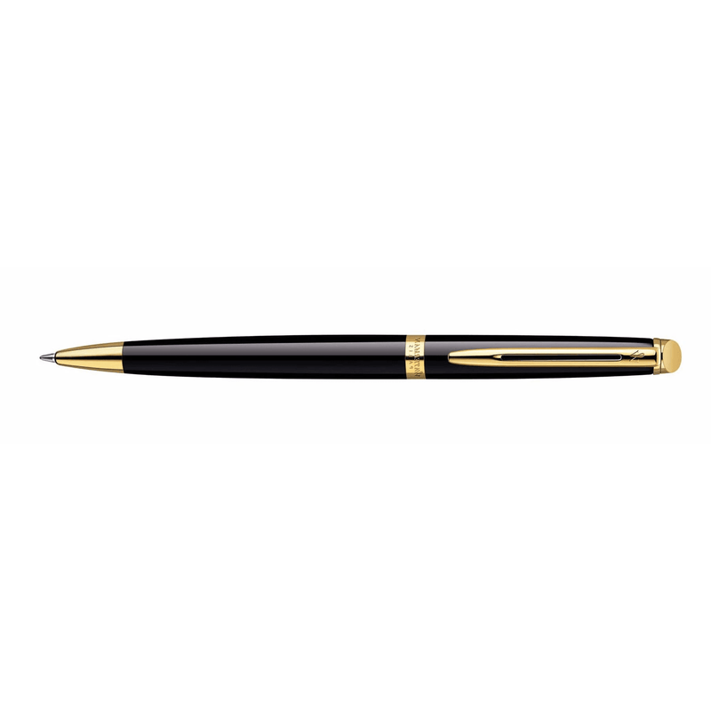 Waterman Hemisphere Ballpoint Pen Gloss Black Lacquer Gold Trim Gift Box S20102009 or S0920670 - SuperOffice