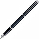 Waterman Hemisphere Fountain Pen Medium Nib Matte Black Chrome Trim S20102012 - SuperOffice