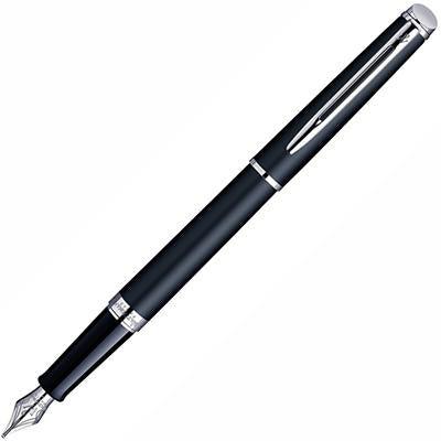 Waterman Hemisphere Fountain Pen Medium Nib Matte Black Chrome Trim S20102012 - SuperOffice