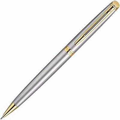 Waterman Hemisphere Pencil Stainless Steel Gold Trim S20102004 - SuperOffice