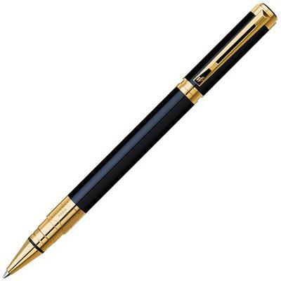 Waterman Perspective Rollerball Pen Black Gold Trim S20082055 - SuperOffice