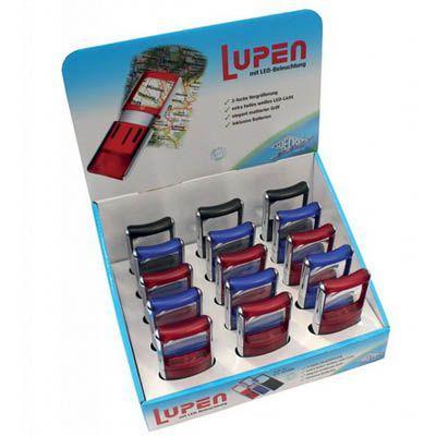 Wedo Magnifier Led Tourch Assorted Display Pack 15 2717599 - SuperOffice