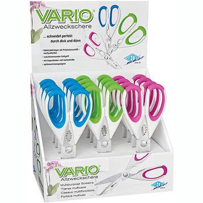 Wedo Vario All Purpose Scissors 220Mm Assorted Pack 12 9758599 - SuperOffice