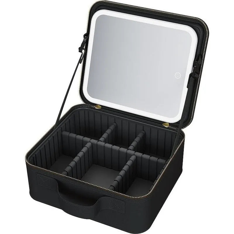 Wellcare Cosmetic Make Up Bag Case with Mirror LED Lights Portable WCSM398 - SuperOffice