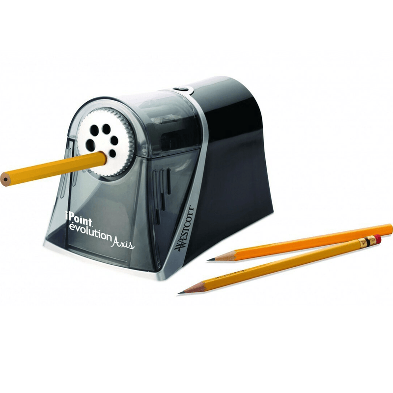 Westcott iPoint Evolution Axis Heavy Duty Electric Pencil Sharpener Multi Size Holes 15509 - SuperOffice