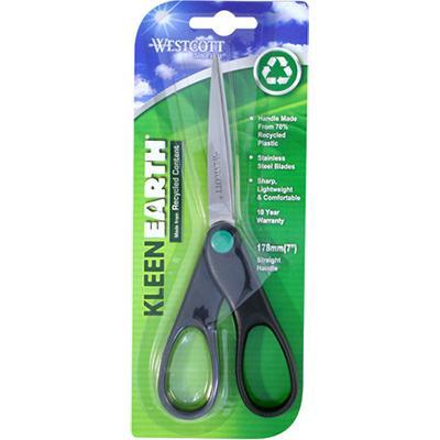 Westcott Kleenearth Recycled Scissor 7 Inch Black 44218 - SuperOffice