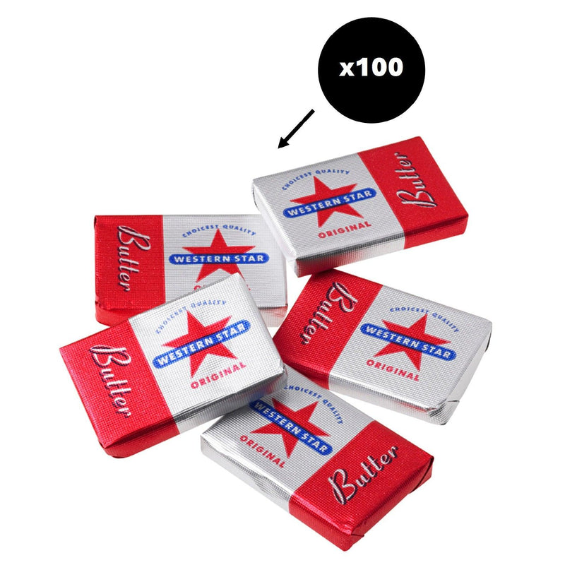 Western Star Original Butter Individual Portions 7g 100 Carton Bulk Box (Butter) - SuperOffice