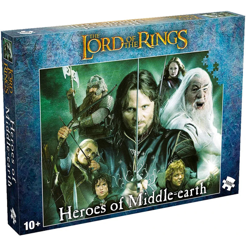 Winning Moves Lord of the Rings Heroes of Middle-earth 1000 Piece Puzzle WM01342-ML1 - SuperOffice