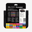 Winsor & Newton 24 Mixed Marker Set Pro Brush Metallic Neon Markers 0416500 - SuperOffice