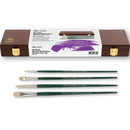 Winsor & Newton Winton Heritage Oil Paint Brushes Wooden Box Set 0083320 - SuperOffice