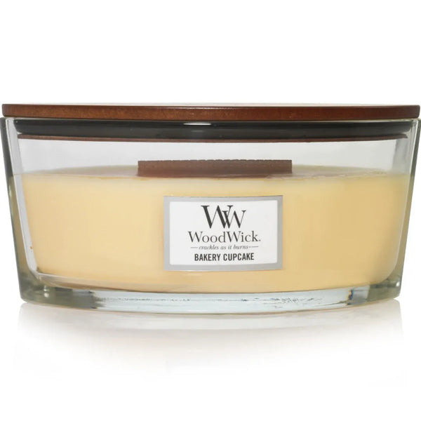 WoodWick Bakery Cupcake Ellipse Candle Hearthwick Crackles As It Burns 610G WW76251 - SuperOffice