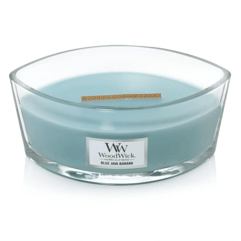 Woodwick Blue Java Banana Candle Crackles As It Burns Ellipse Hearthwick 1647907 - SuperOffice
