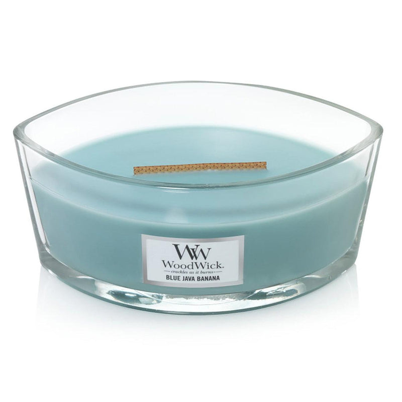 Woodwick Blue Java Banana Candle Crackles As It Burns Ellipse Hearthwick 1647907 - SuperOffice