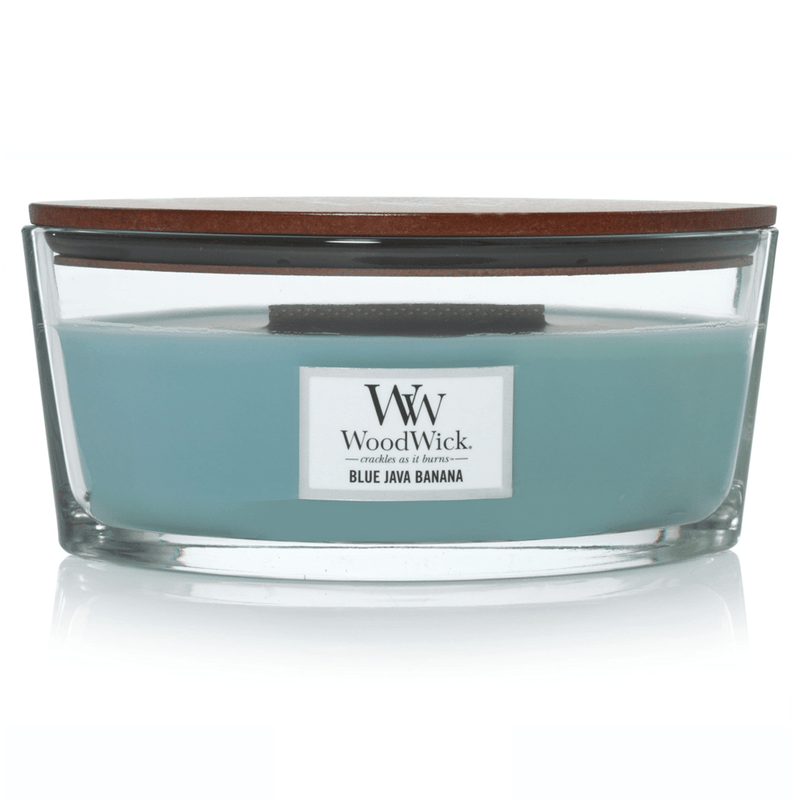 Woodwick Blue Java Banana Candle Crackles As It Burns Ellipse Hearthwick 1647907 - SuperOffice