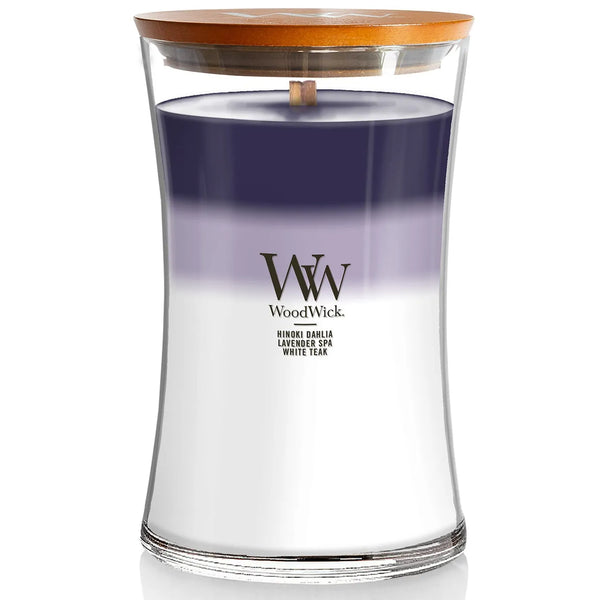 WoodWick Evening Luxe Trilogy Large Candle Crackles As It Burns 610G Hourglass WW1743629 - SuperOffice