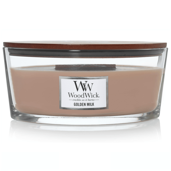Woodwick Golden Milk Candle Crackles As It Burns Ellipse Hearthwick 1647908 - SuperOffice