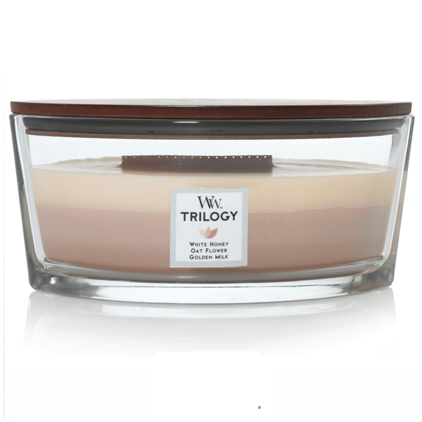Woodwick Golden Treats Trilogy Candle Crackles As It Burns Ellipse Hearthwick 1647913 - SuperOffice