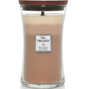 Woodwick Golden Treats Trilogy Large Candle Crackles As It Burns 610G Hourglass 1647929 - SuperOffice