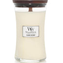 Woodwick Island Coconut Large Candle Crackles As It Burns 610G Hourglass 93115 - SuperOffice