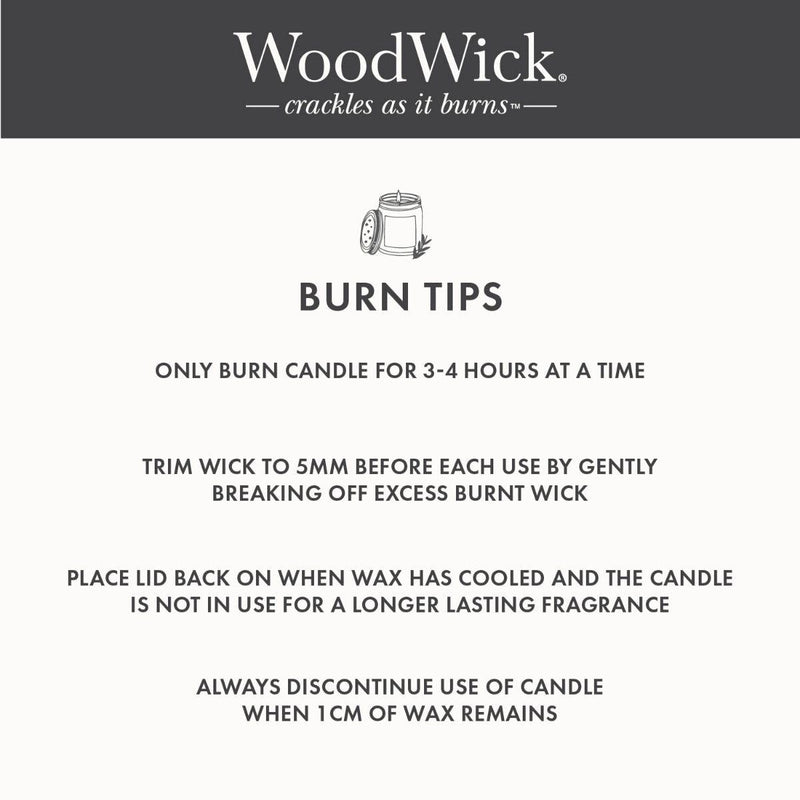 WoodWick Lavender & Cedar Large Candle Crackles As It Burns 610G Hourglass 1666272 - SuperOffice